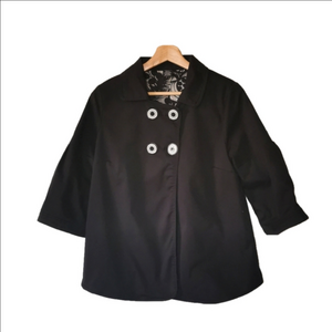 Babystyle Maternity black pea coat. Size small.. EUC
